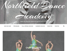 Tablet Screenshot of northfielddance.com